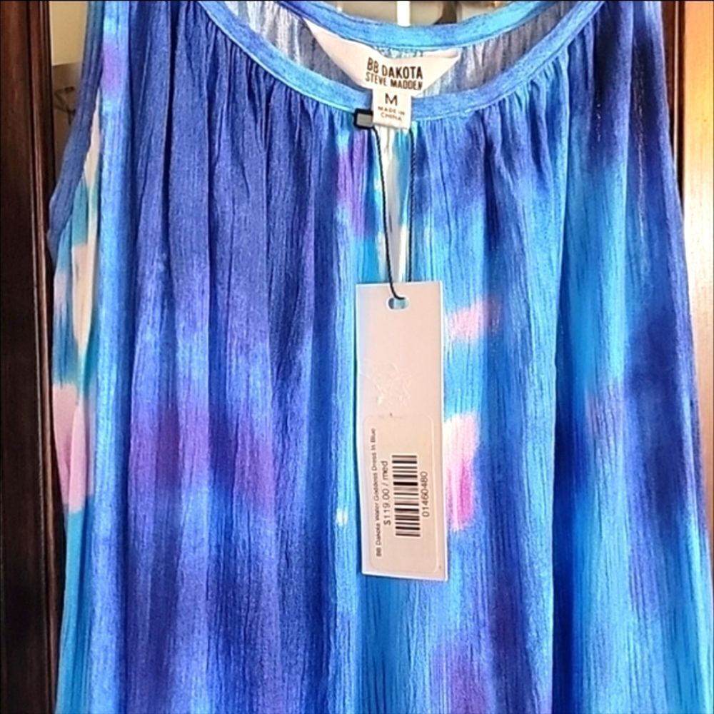 BB Dakota Water Goddess Dress Amparo  Blue - Picture 7 of 8